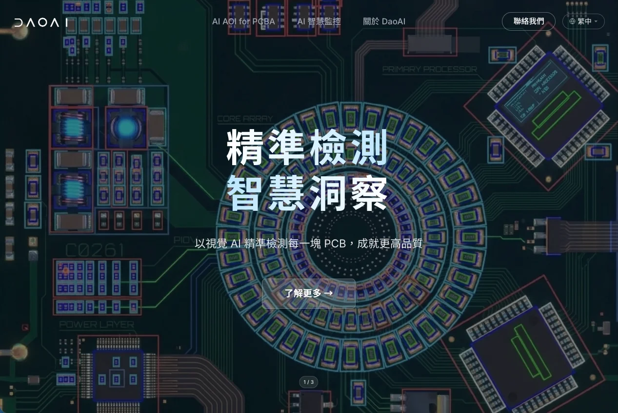 DaoAI 官網首頁 · 繁體中文版